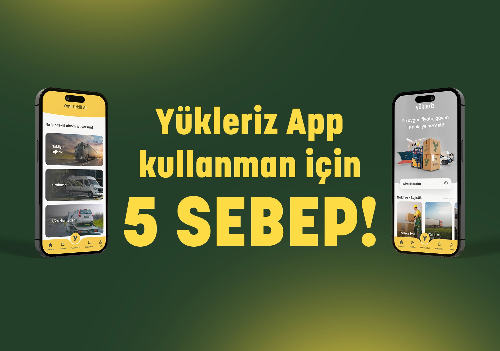 Yükleriz App Kullanman için 5 sebep!